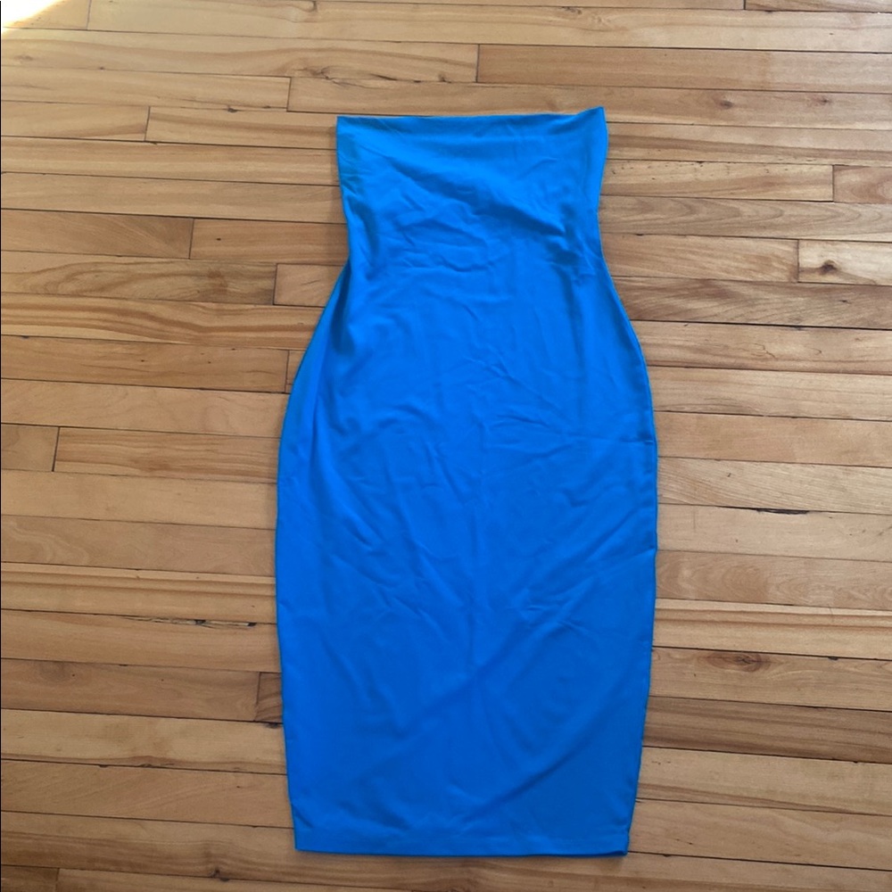 Susana Monaco Vibrant Blue Strapless Dress
